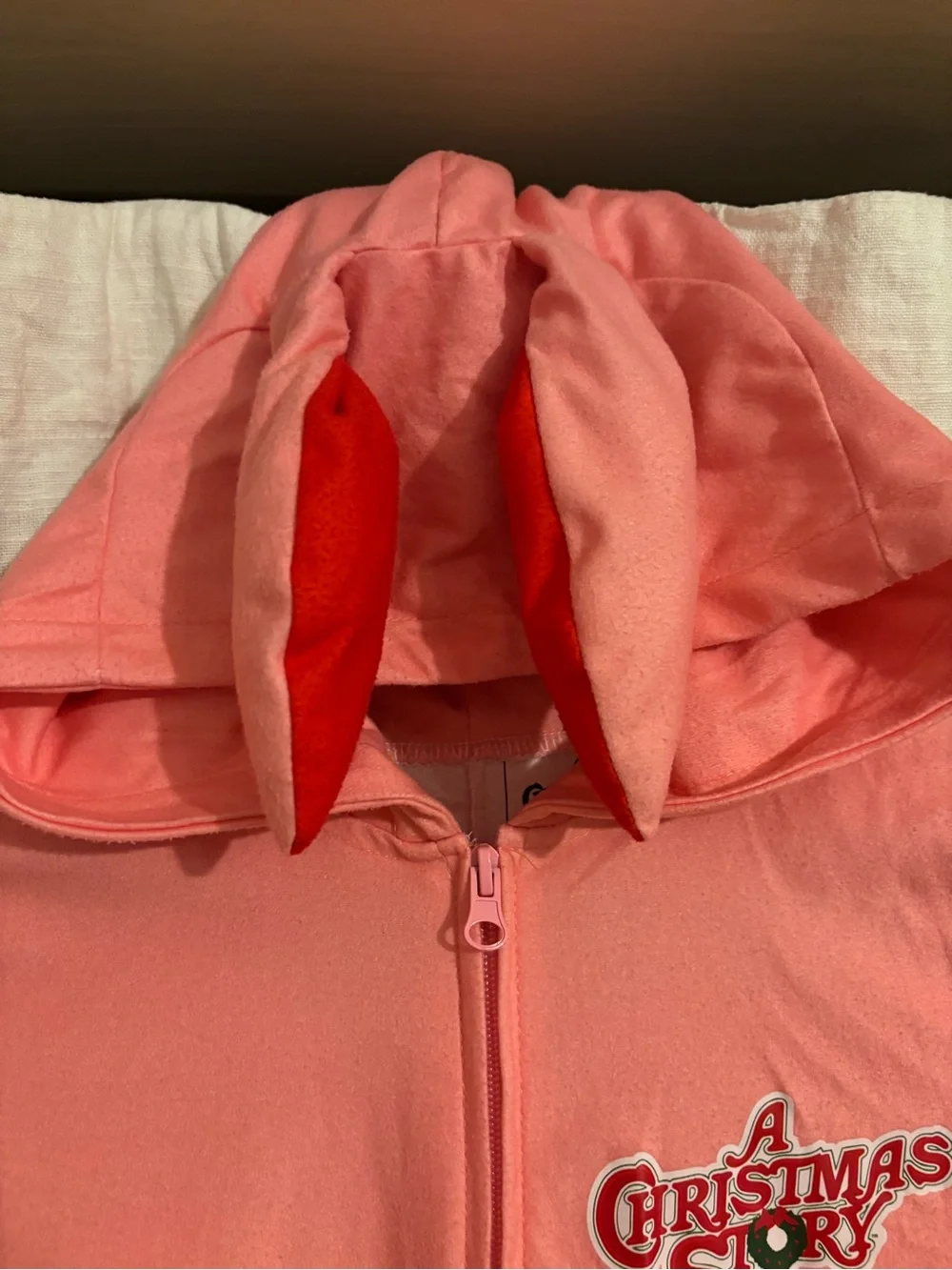 A Christmas Story Pajama Onesie Zip Up Size 7/8